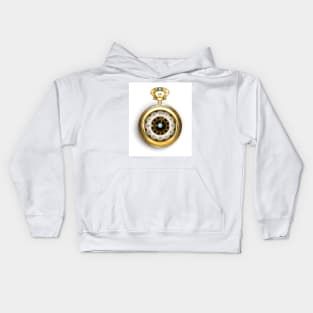 Steampunk pocket watch Kids Hoodie